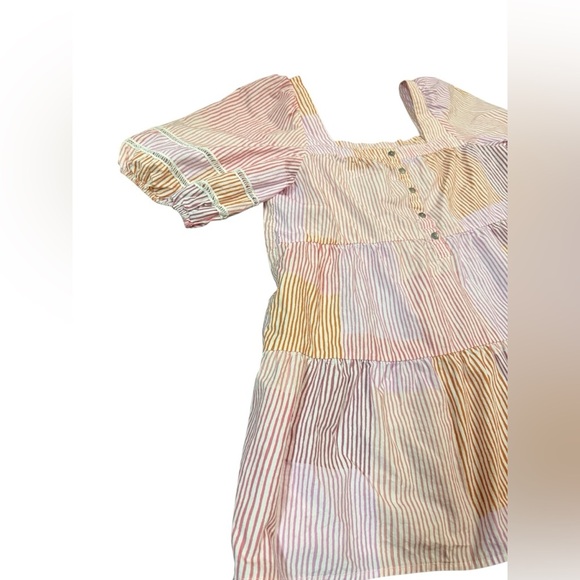 Anthropologie Maeve Gable Tiered Tunic in Pink Combo Size Medium - Picture 5 of 12